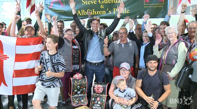 Steve Guerdat a pu fêter avec ses proches