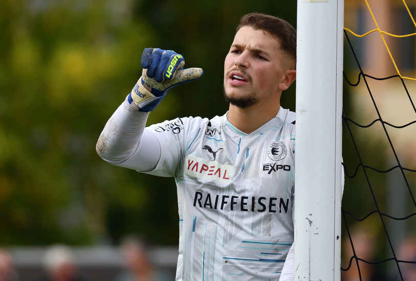 Voilà deux matches que les filets d'Edoardo Currenti n'ont pas tremblé. (photo archives : Georges Henz).