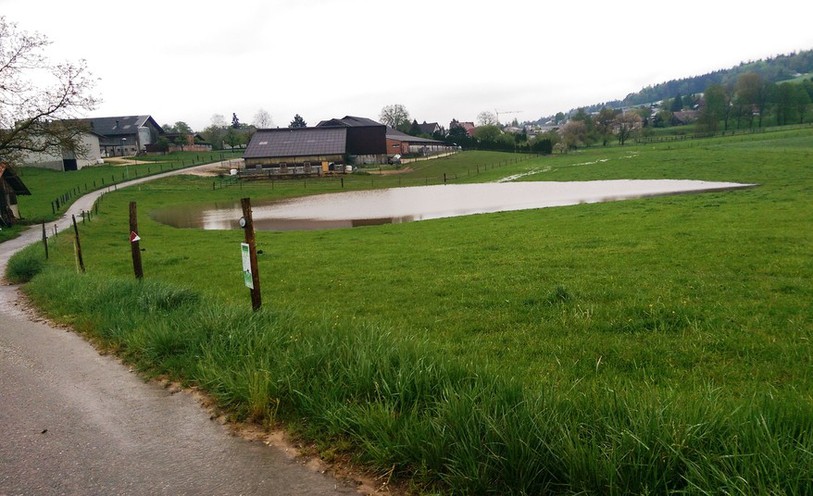 Inondation à Rossemaison