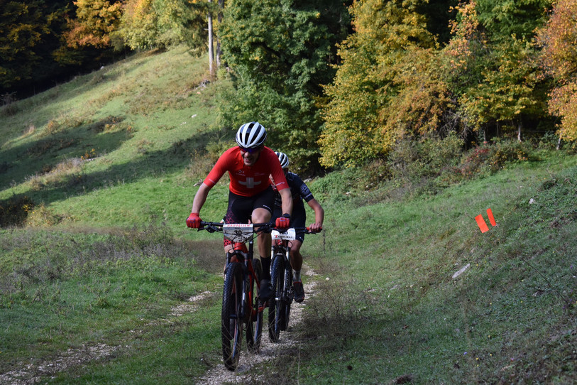 Andy Kläy a fourni les efforts nécessaires ce dimanche lors des courses du Tabeillon pour conserver son titre en VTT. (Photo : courses du Tabeillon).