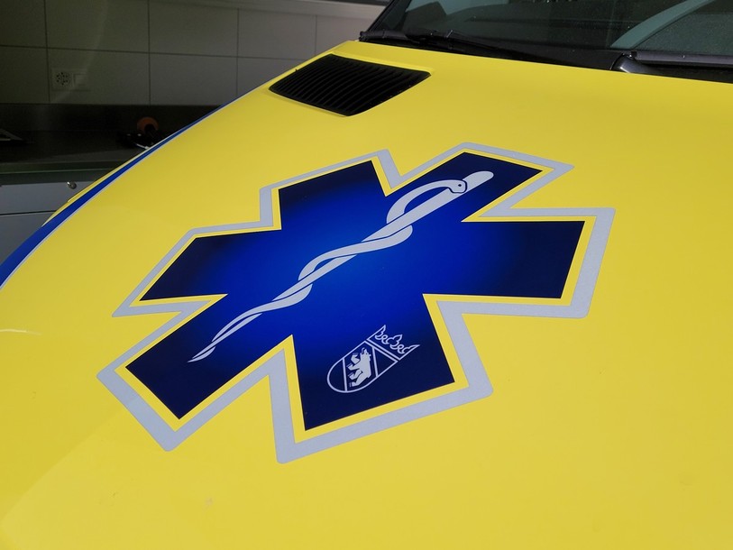 Le blessé a été transporté à l'hôpital en ambulance. (Photo : archives).