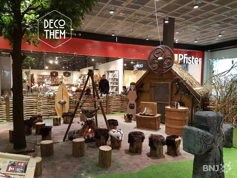 Une partie du village celtique de Decothem a été exposée Marin Centre.