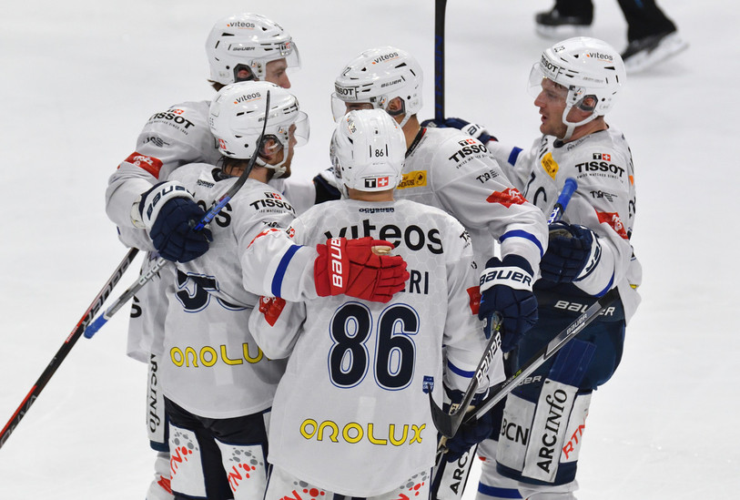 La joie du HC La Chaux-de-Fonds (photo : Georges Henz).