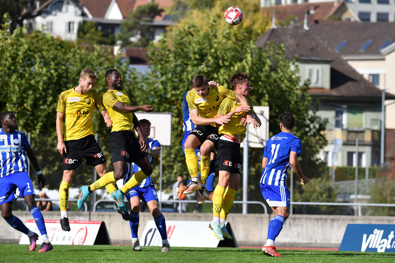 Les SR Delémont ont pris le dessus sur un adversaire direct dimanche. (Photo: Georges Henz)