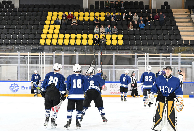 Le HC Vendlincourt n'a pas réussi à s'imposer face au HC Moutier mardi soir à Porrentruy. (Photo : Archives, Georges Henz)