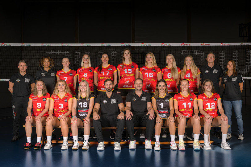 Le Volleyball Franches-Montagnes version 2022/2023 (photo : Jonathan Vallat).