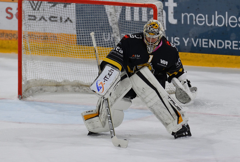 Tim Wolf a capitulé à trois reprises sur la glace des ZSC Lions (photo : archives Georges Henz).