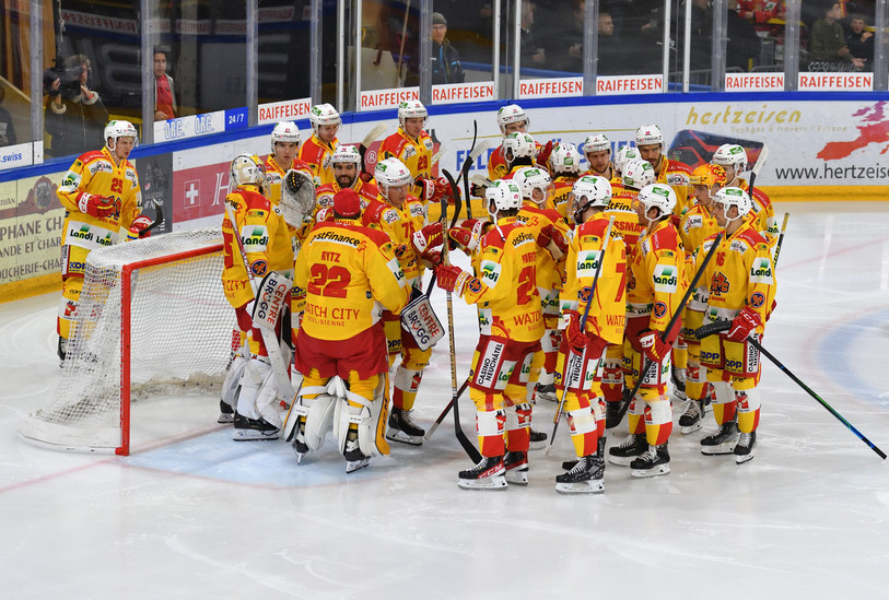 Le HC Bienne comptera un nouveau défenseur la saison prochaine avec l'arrivée de Yanick Burren. (Photo : Georges Henz)