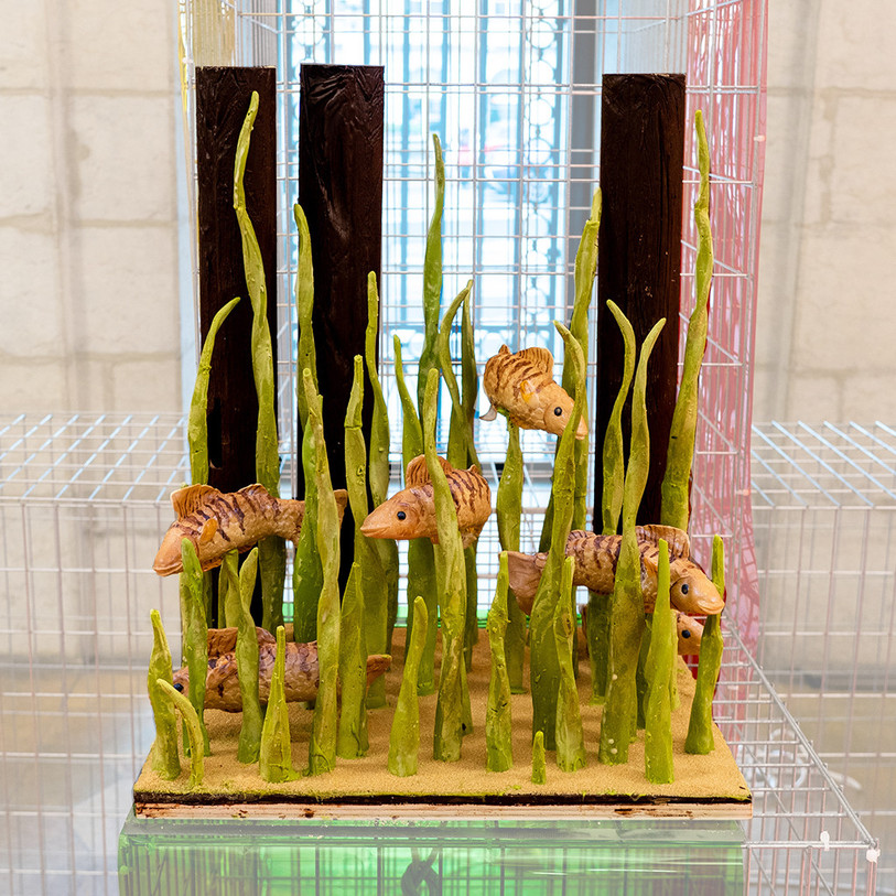 L'une des créations chocolatées signée Estelle Christe de chez Walder. (Photo: Steven Paupe).