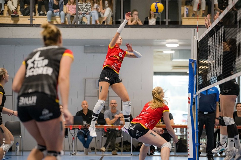 Barbara Zakoscielna et le Volleyball Franches-Montagnes ont perdu samedi en ligue A. (Photo : archives Jonathan Vallat)