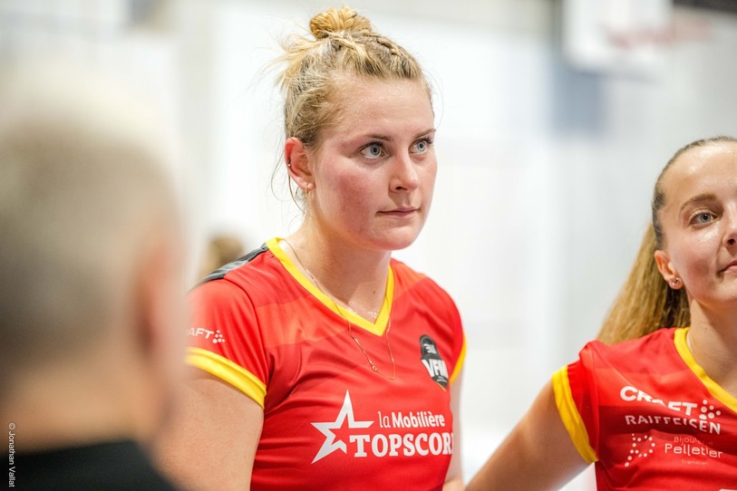 Olivia Finckel et le Volleyball Franches-Montagnes n'ont rien pu faire face à Volero Zurich. (Photo : archives Jonathan Vallat)