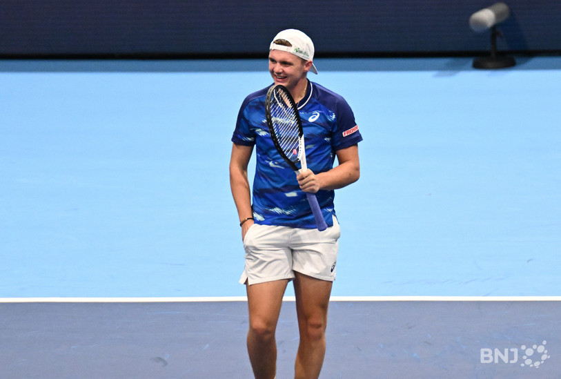 Dominic Stricker fait partie de la nouvelle génération du tennis mondial (photo : Georges Henz).