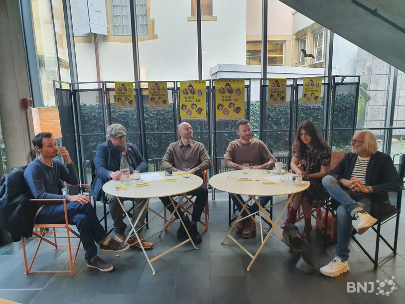 Les responsables de la Revue neuchâteloise et certains des comédiens au casting de cette 2e édition étaient réunis mercredi matin pour présenter à la presse les contours du spectacle.