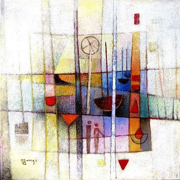 Peinture de l'artiste jurassien Roger Burgi