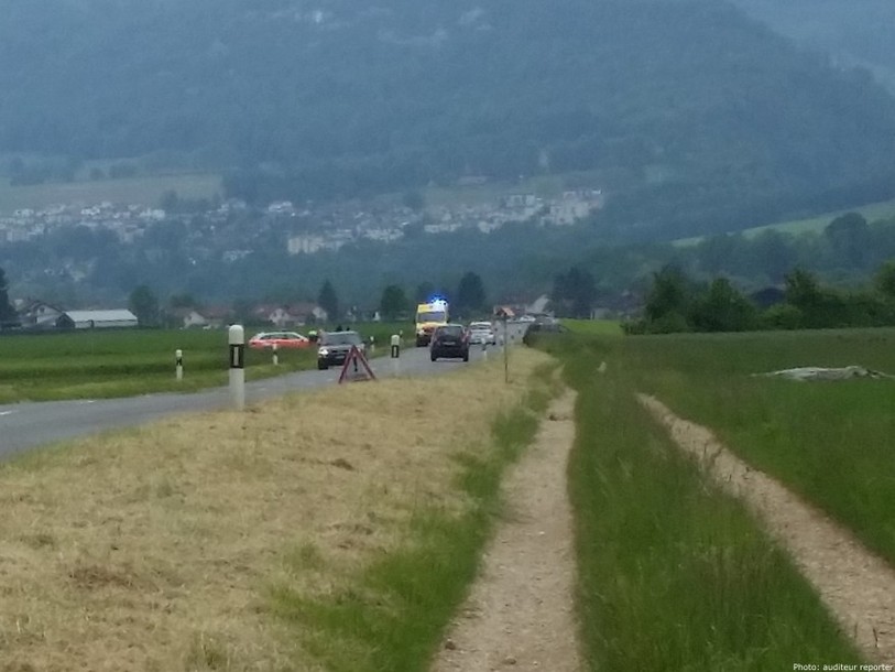 Accident entre Courroux et Vicques