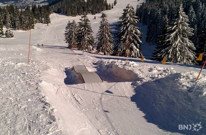 Le snowpark de La Robella, un travail de maturité récompensé.