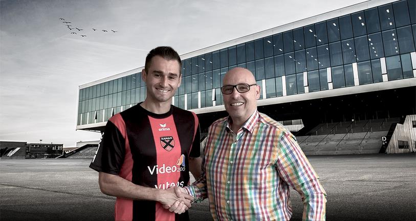 Mustafa Sejmenovic et Christian Binggeli, le président du club.