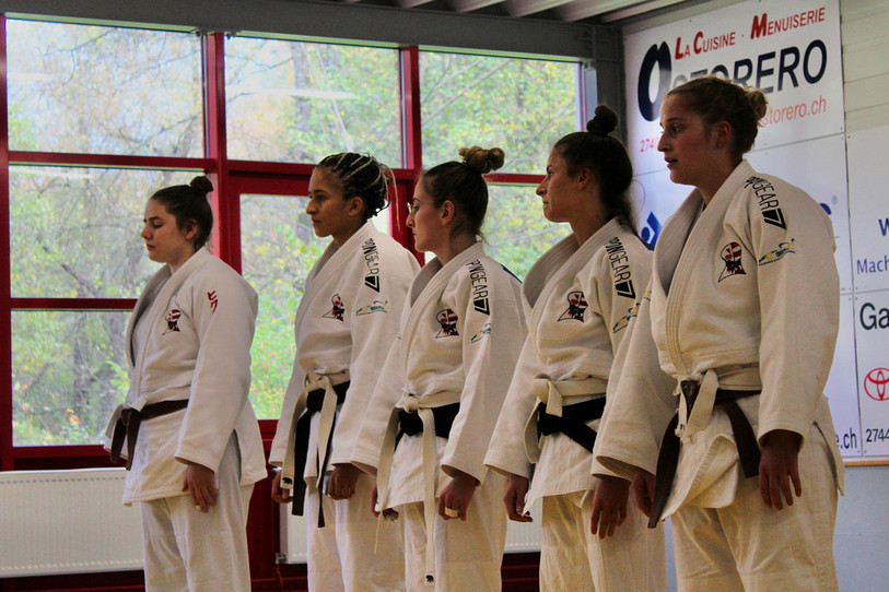 L'équipe jurassienne alignée le 22 octobre lors du dernier tour de championnat à Moutier. (Photo : Judo Jura)