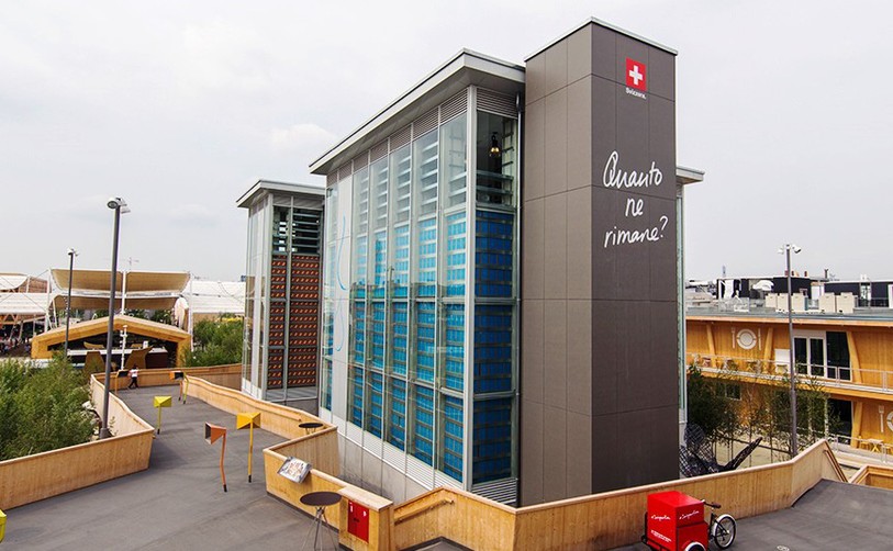 Le pavillon suisse à l'expo de Milan
