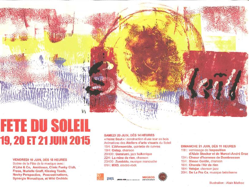 L'affiche de la Fête du Soleil 2015