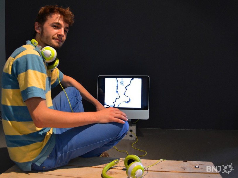 Timothée Verheij, devant son projet