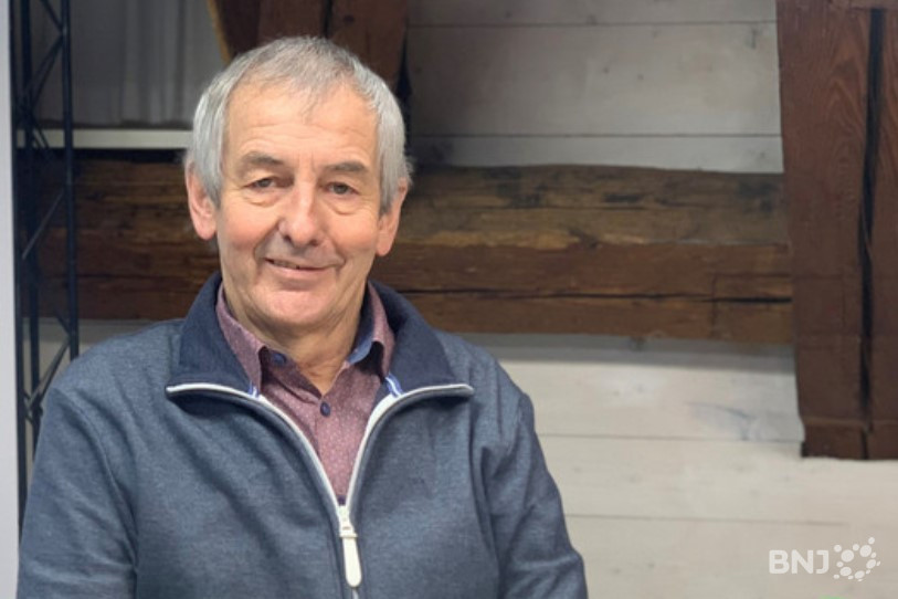 Bernard Varin, à l'occasion d'une visite dans nos studios en début d'année dernière.