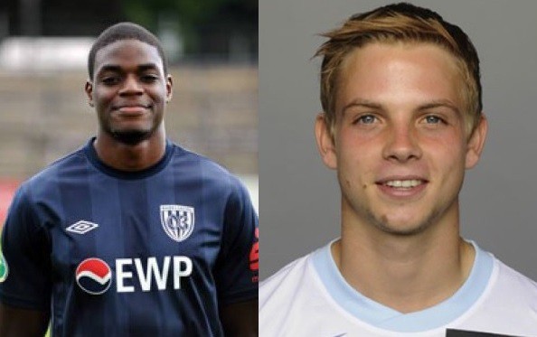 Kofi Schulz (à gauche) et Maurice Brunner sont deux nouveaux visages du FC Bienne