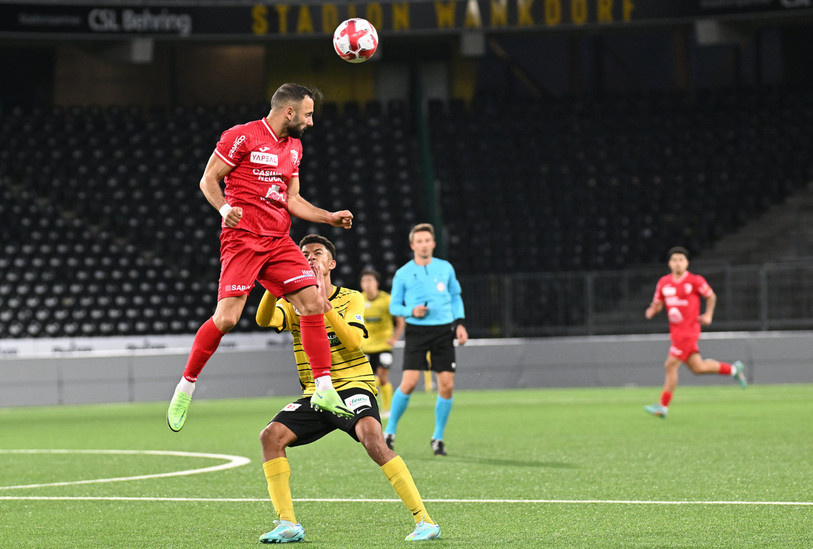 Le FC Bienne était au-dessus de son adversaire samedi. (Photo: Georges Henz)