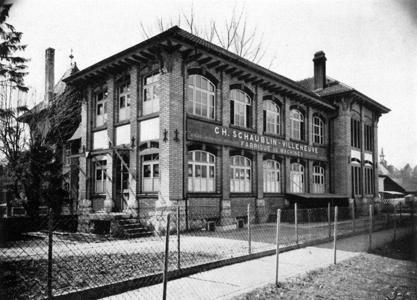La première usine Schaublin vers la gare de Malleray-Bévilard (ldd)