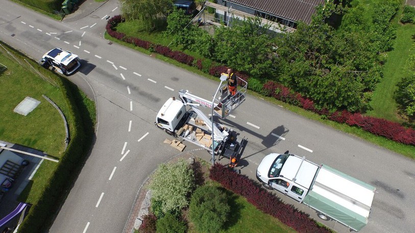Le nouvel éclairage public de Belprahon est à base de LED. (ldd)