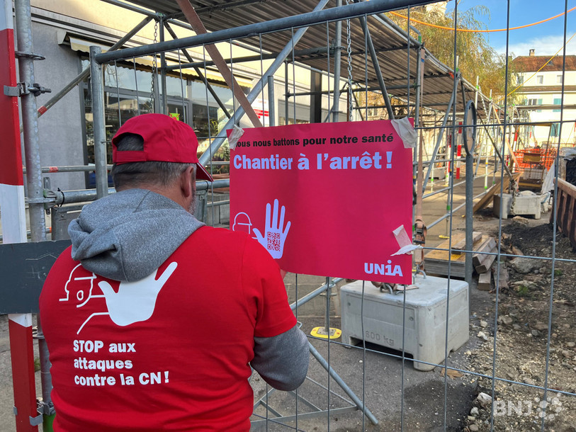Plusieurs chantiers tournaient au ralenti lundi en raison de la mobilisation des travailleurs de la construction.