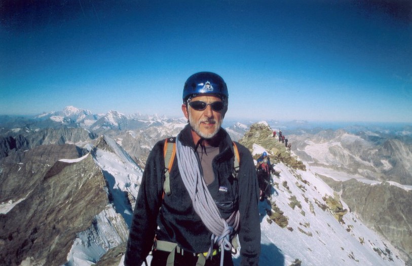 Raymond Monnerat au sommet du Cervin.