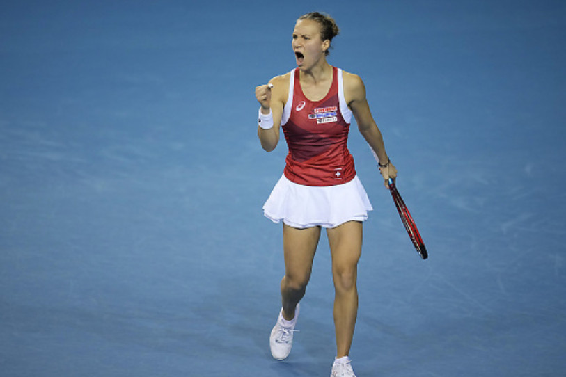 Viktorija Golubic (CREDIT: KEYSTONE/AP/Kin Cheung)