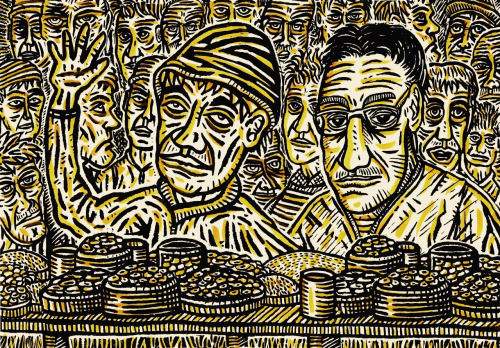 Dessin d'Yves Hänngi (Inde-Juin 2015)