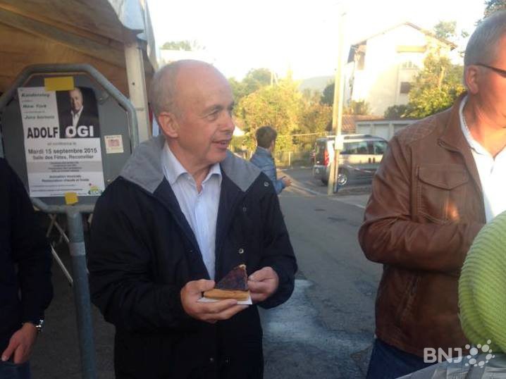 Ueli Maurer était à la Foire de Chaindon lundi matin
