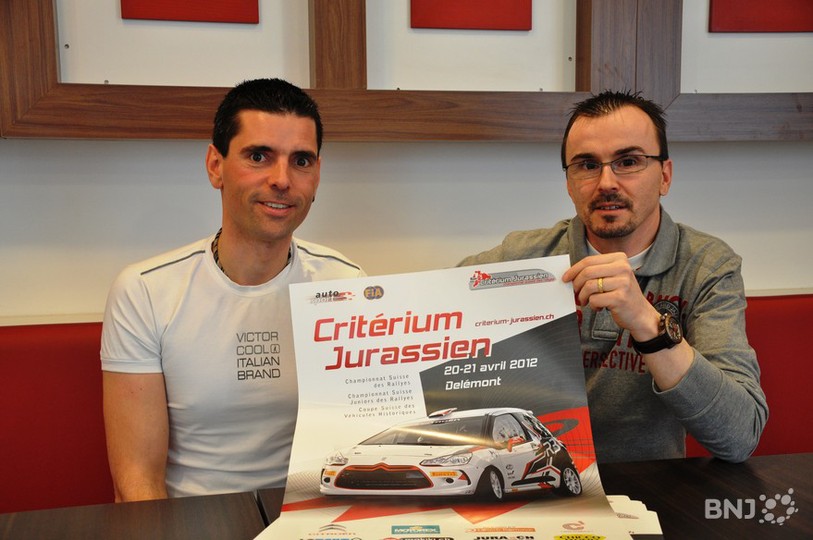 Sébastien Lovis, directeur de course, et Gérald Frésard, président du Critérium jurassien