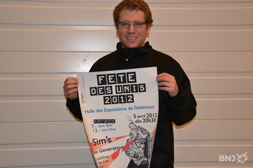 Léonard Voirol, président de l'association jurassienne des étudiants