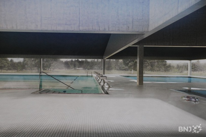 Le projet de piscine couverte tel qu'il avait été imaginé en 2015.