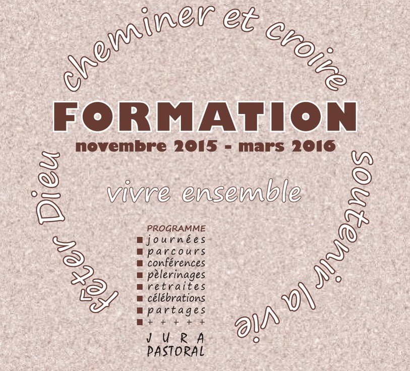 Le nouveau programme de formations du Jura pastoral