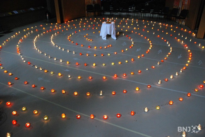 Labyrinthe lumineux Temple du Bas Pâques