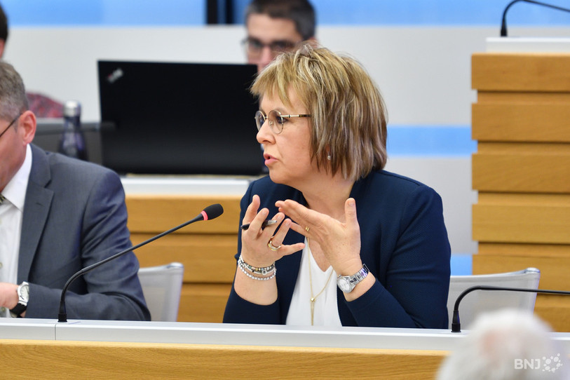 La ministre jurassienne Nathalie Barthoulot se porte candidate au Conseil des Etats. (Photo : archives / Georges Henz).