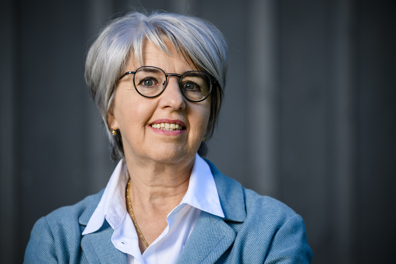 La conseillère aux Etats et candidate au Conseil fédéral Elisabeth Baume-Schneider. (Photo : Jean-Christophe Bott).
