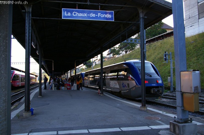 Pas de TER à la gare de La Chaux-de-Fonds ces jours. Photo: travers-info.ch