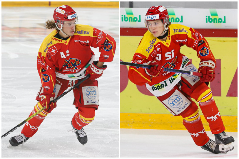 Darren Boss (à gauche) et Mattheo Reinhard peuvent espérer participer au Mondial U20 au Canada. (Photos: Mauricette Schnider)