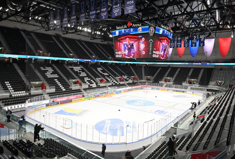 Le HC Ajoie a joué pour la 1re fois de son histoire dans la toute nouvelle Swiss Life Arena de Zurich (photo : Georges Henz).