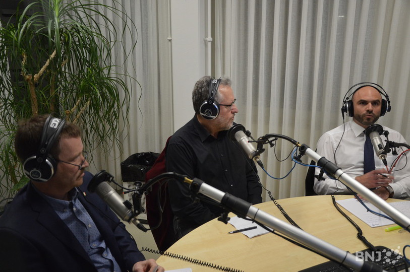 Bernard Schumacher, Jacques-André Maire et Laurent Favre (de gauche à droite) soutiennent tous les trois de projet Mobilité 2030.