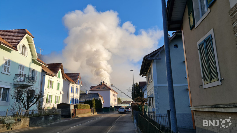 Les pompiers sont sur place pour tenter de maîtriser les flammes