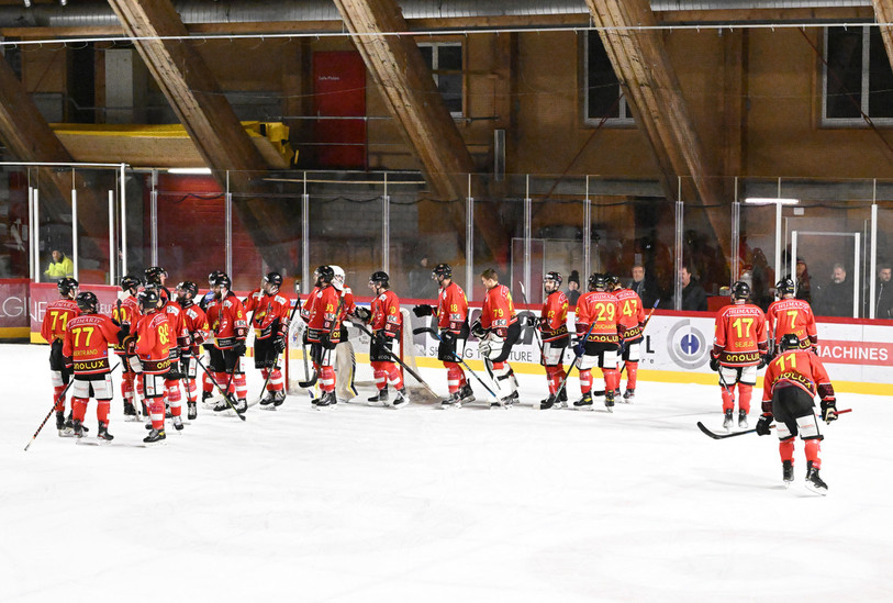 Le HC Franches-Montagnes a manqué une occasion d'assurer son maintien ce samedi. (Photo : archives / Georges Henz)