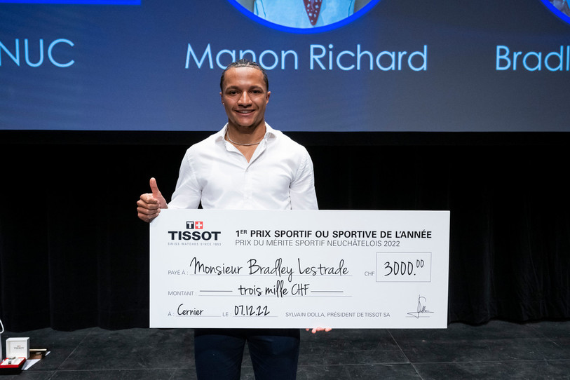 Bradley Lestrade avait été sacré sportif de l'année en décembre dernier. (Photo : Archives / Lucas Vuitel)