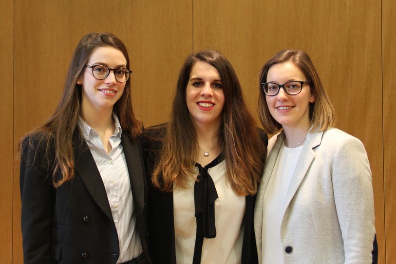 Les lauréates, Mathilde Heusghem, Tatiana Bouras et Charlotte Frey, avaient de quoi avoir le sourire.